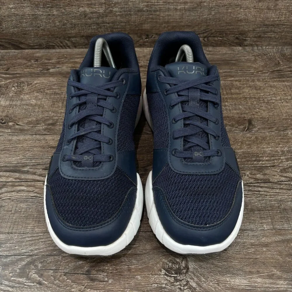 Kuru Quantum 2 Shoes Men's 10 Wide Indigo Blue Slate Gray Walking Running
